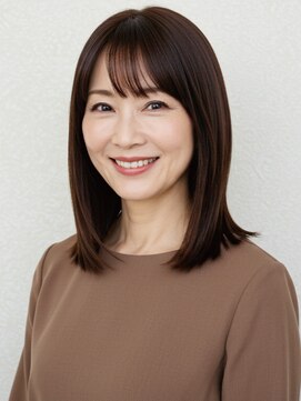 アイ スタイル 大竹店(I STYLE) 50代にオススメ★ナチュラルストレートセミロング