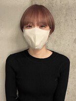 エイミー(amy.) ハイトーン/春カラー/ピンクカラー/ショート/マッシュショート