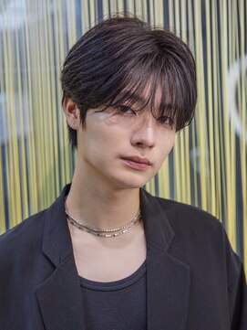 シティ(CITY) スペインカールスパイキーショートブルーブラック韓国マッシュ