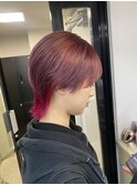 ボブルフ　ピンクインナーカラー
