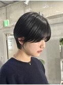 ショートカット/ショートボブ/艶髪/黒髪ショート/表参道/原宿