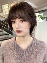 ロライマ 中目黒(roraima)&nbsp;ショートカットくびれショートウルフナチュラルブラウンカラー