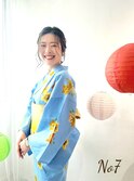 浴衣一式レンタル+着付け+ヘアセット