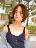 【GEEKS渋谷】レイヤーボブ/アッシュブラウン/夏ヘア/くびれボブ