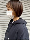 インナーカラー×ショートボブ