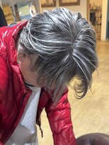 ブレイズヘアー(BLAZEhair)&nbsp;【イケオジスタイル】脱白髪染めバレイヤージュ×ブリーチ２回