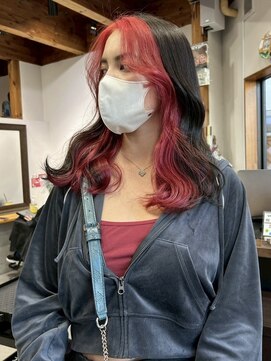 ラック 津田沼(LUCK) レッドフェイスフレーミングケアブリーチ