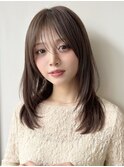 ナチュラルレイヤー/イメチェン/ココアブラウン/脱白髪染め2