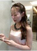 ヘアセット/ハーフアップ/ヘアアレンジ/結婚式ヘアセット