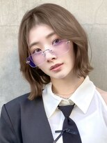 サンド クリア 横浜本店(sand clear)&nbsp;透明感ベージュ×くびれボブ