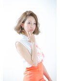 柔らか立体感パーマボブ