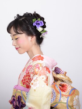 アース コアフュールボーテ 上越店(EARTH coiffure beaute) ☆着物ヘア☆ローズヘアアレンジ