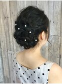 結婚式用のヘアセット