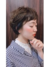 ヘアーグラシュ(HAIR gracieux) オン眉のカジュアルショート