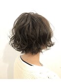首回りスッキリに、、、だけど少し重ためにギャップボブ
