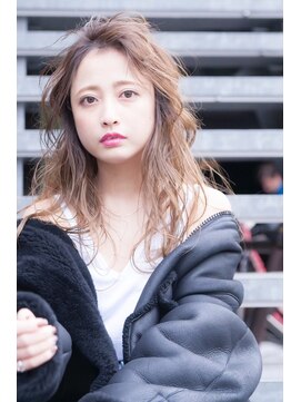 オースティン 錦糸町(AUSTIN) 『AUSTIN銀糸町』無造作カール×イルミナカラーハイライトロング