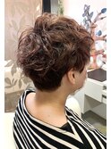 ベリーショート×パーマ