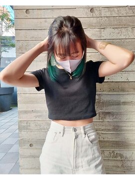 パープル(purple) インナーネオングリーン