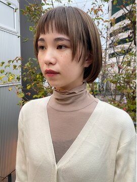 ツイギー 宮西店(TWiGGY) 顔周りレイヤーミニボブ