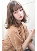 外ハネ無造作ボブ