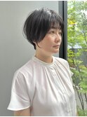 大人女性必見30代40代50代ショートボブ/丸みショート@田中俊成