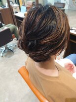 ビスポーク(BESPOKE)&nbsp;20代30代40代◎結婚式アッシュカラーこなれ大人まとめ髪シニヨン