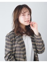 ルクスドレ 新宿(Luxe doree')&nbsp;チェリーブラウン/ルーズヘア/フリンジバング/前髪カット/新宿駅