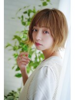 ドットクー(.COEUR) ひし形ショートボブ×パーマ【髪質改善パーマ・小平】