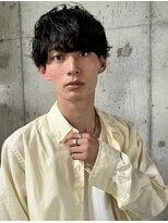ツーブロックマッシュソフトツイストミルクパーマ
