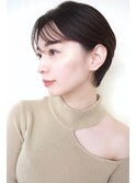30代からの上品ショートマッシュ/シースルーバング/北千住