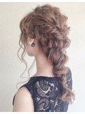 あみおろしヘアアレンジ