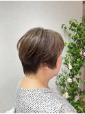 【白髪ぼかし】大人ショート