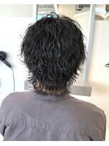 ビカム 名駅(become)&nbsp;【メンズくびれ波巻きウルフ】絶壁解消カット　名古屋　名駅　栄