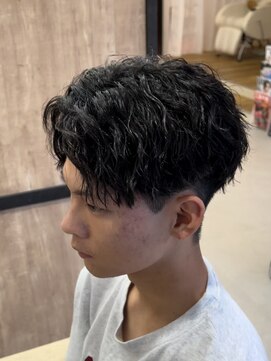 メンズギフト(men's GIFT) 刈り上げツーブロックツイストスパイラルパーマメンズマッシュ