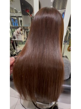 エアー 銀座タワー(AIR) プレミアムケアカラー/縮毛矯正/ツヤ髪スタイル【榛葉】