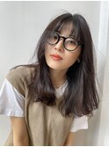 ミディアムレイヤースタイル
