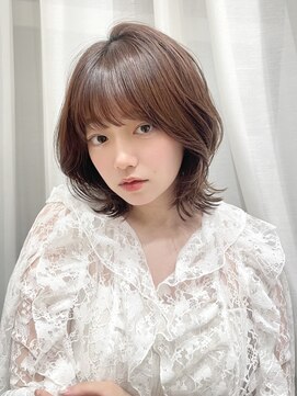 バイオレット 表参道店(Violet) マロンベージュ韓国くびれボブ