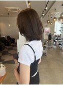 結べる◎くびれボブグレージュ×外ハネレイヤー