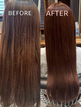 ヘアリゾート粋 トゥジュ 池袋東口店(tujuh) 髪質改善/ストレート/ロング/艶髪ブラウン