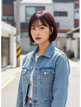 ネオリーブアーチ 武蔵小山店(Neolive arch) イメチェン/グレージュ/外ハネボブ/美髪チェリーブラウン