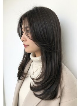 ロングレイヤー30代40代50代フェイスレイヤー髪質改善透明感