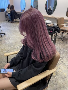 ユッカ 梅田(YUCCA) 【YUCCA】大人可愛い/ロング/lavender pink