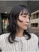 【トレンド感】顔まわりレイヤー×パーマ