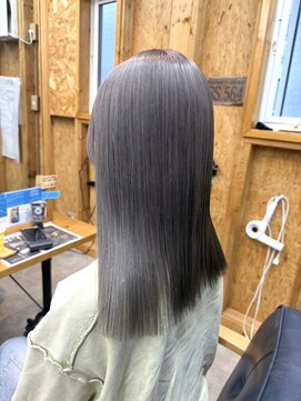 ラベンダーグレージュ/ダブルカラー/ケアブリーチ/髪質改善/新潟