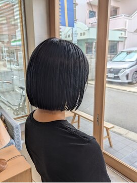 オーガニックエコ 川越(organic+eco) 20代30代かわいい切りっぱなしボブ