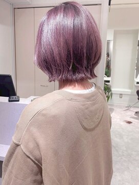 レラート デザイン コスタ 浦和(Relato DESIGN COSTA) くびれボブ×ラベンダー