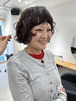ナウアズ(now as.)&nbsp;ドライで仕上げるほわほわボブパーマ【mayu】【now as.明石】