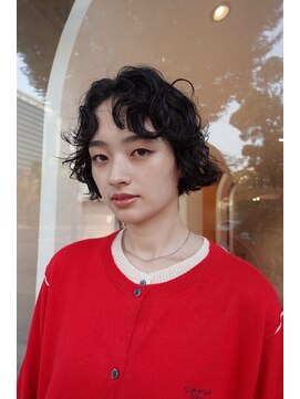 ユルクメゾンシティ 名古屋(JURK MAISON CITY) 名古屋/ミルクティーブロンド/ダークブルー/デジタルパーマ