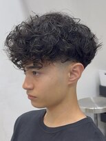 フィフス 大分(fifth)&nbsp;大分スペインカールメンズカットラウンドマッシュツーブロック