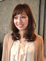 ブルータス (blue+)&nbsp;天使のささやき　（ミディアム　カラー　パーマ）